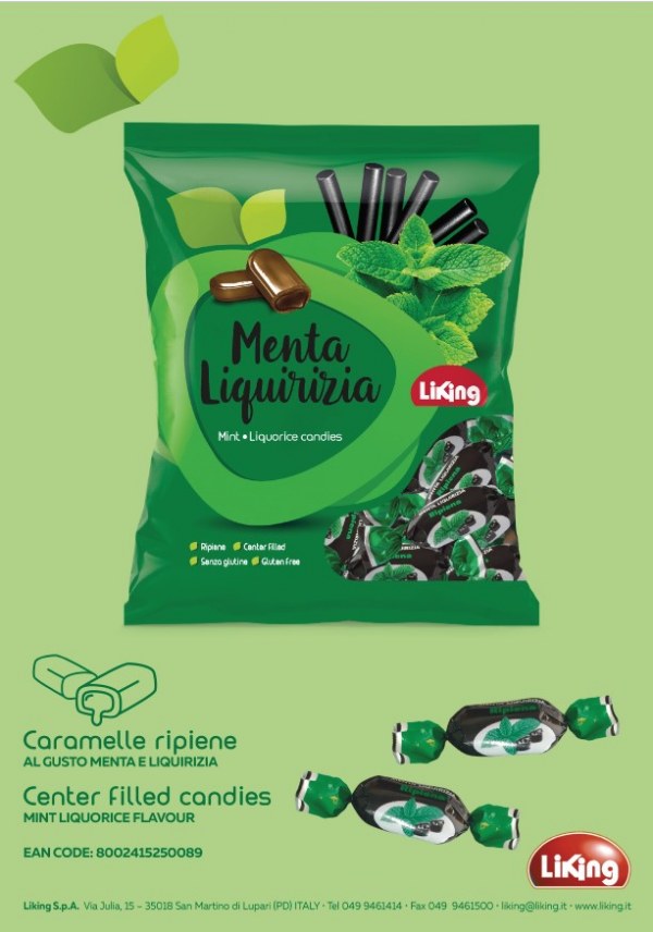 LIKING CARAM.GR.150 LATTE MENTA FUORI PASTO DOLCI CARAMELLE